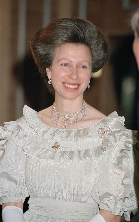 Princess Anne wearing the diamond ribbon & festoon necklace & earrings ...