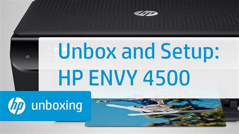 Unboxing And Setting Up The Hp Envy 4500 E All In One Printer Youtube