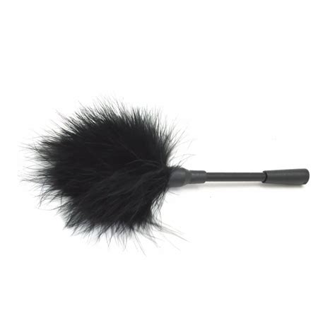 Red Feather Tickler Velvet Ball Ticklers Adult Flirting Toys Sex Products Plush Whip Bats Adult