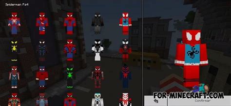 Spider Man Ps4 Skin Pack For Minecraft Pe Hd