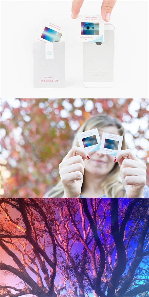 Add a filter to your photos … as you shoot! Carry a rainbow-y Phone-o