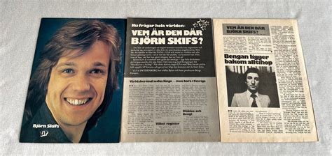 Björn Skifs 1974 Urklipp Reportage Zip Tidning Köp På Tradera 590705830