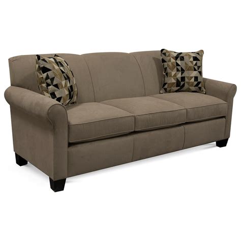 England Angie Casual Rolled Arm Sofa With Accent Pillows Godby Home Furnishings Sofas