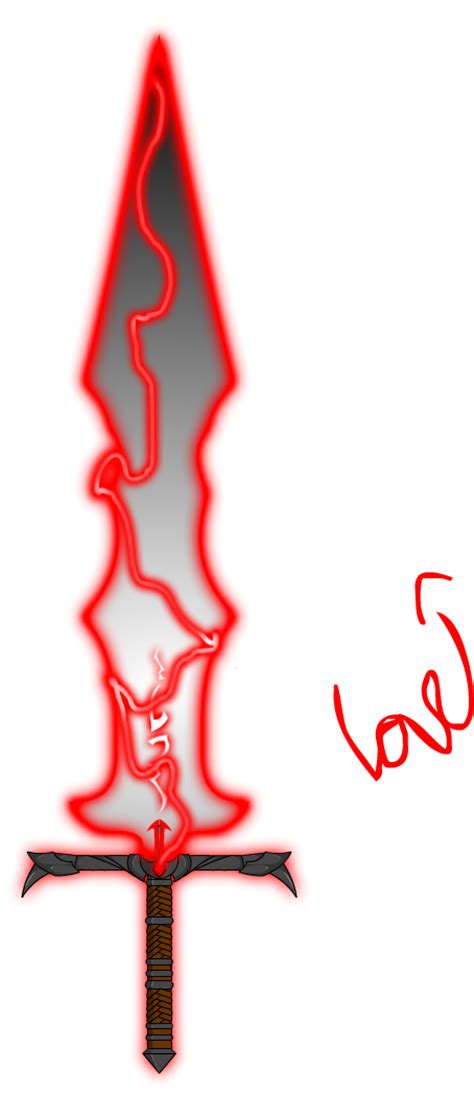 Red Lightning Blade By Officiallovedebut On Deviantart