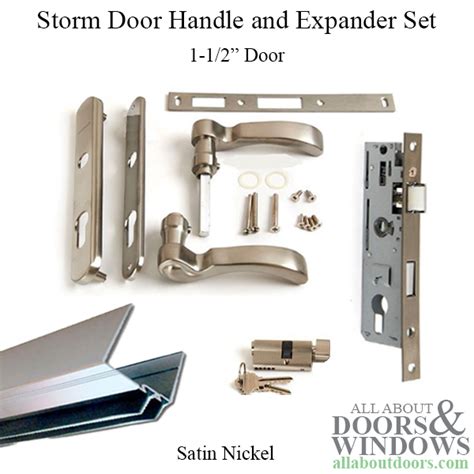 Andersen Storm Door Handle And Expander Set 1 12 Inch Door Satin Nickel