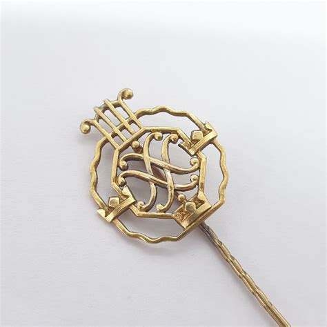 Antique Solid Silver Gilt 3 Crowns Lapel Stick Pin Swedish Etsy
