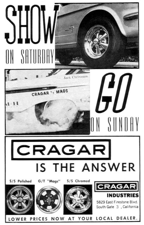 Cragar Ss The Kleenex Of Retro Custom Wheels Muscle Car Ads Drag