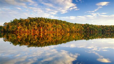 Autumn Lake Trees Reflection Wallpapers Hd Desktop And Mobile