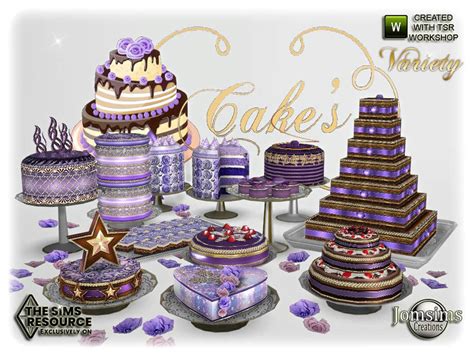 Sims 4 Cakes Variety By Jomsims At Tsr Best Sims Mods