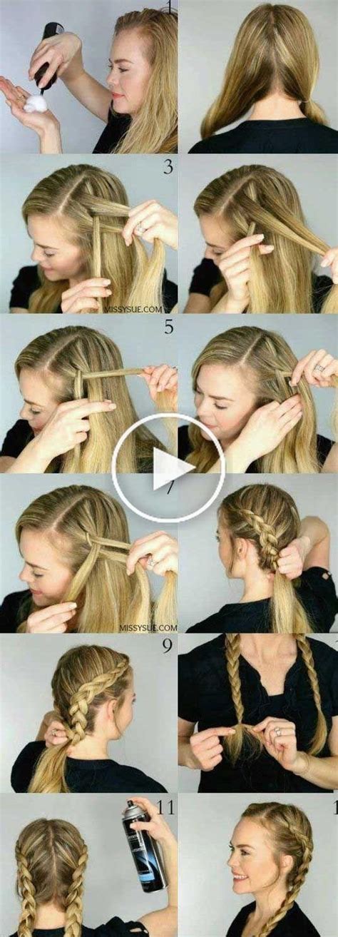 Check spelling or type a new query. French Braids Hairstyles Step by Step How to french braid your own hair for beginners Boxing ...