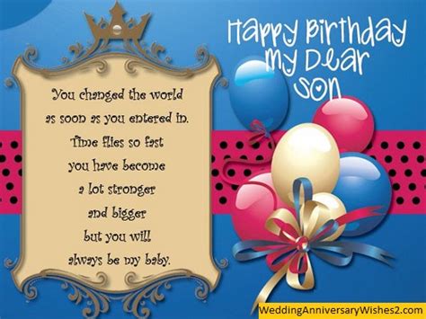 100 Happy Birthday Wishes Messages Quotes For Son Status