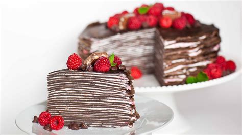 Chocolate Raspberry Crepe Cake Recipe Flow