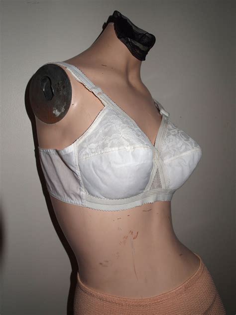 Items Similar To Vintage Bullet Cone Bra Lacy White By Montgomery Ward