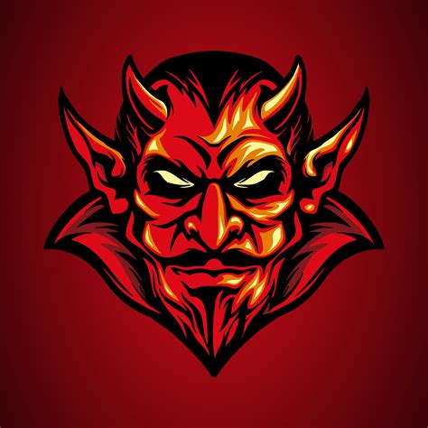 Red Devil Head Mascot 1234658 Download Free Vectors Clipart Graphics