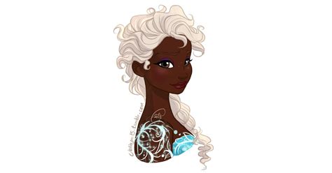 Black Elsa With Blond Hair Disney Princesses Of Different Races