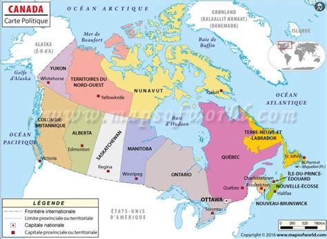 Arriba 68 Imagen Provinces Carte Du Canada Vn