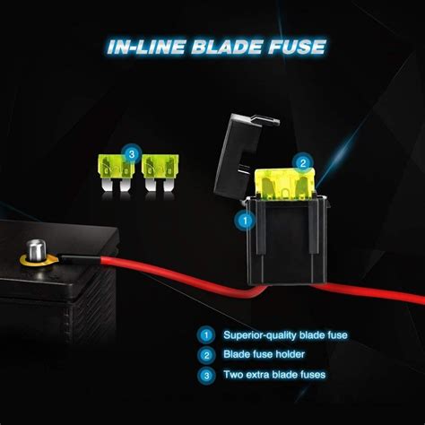 16awg Auto Wiring Harness Kit With Relay For Motorcycle Tractor Led