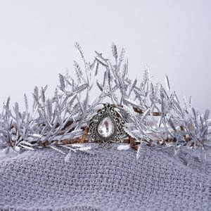 Gold Floral Wedding Crown Fairy Crown Elven Queen Woodland Headpiece Elf Tiara Flower Crown
