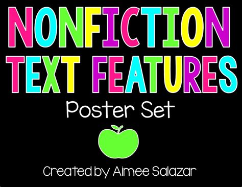 Living room, bedroom, dining room, patio Nonfiction Text Features Posters | Primarily Speaking