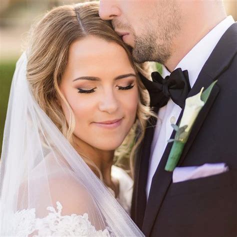 Groom Kissing Bride On Forehead After Wedding Cancun Wedding