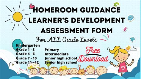HOMEROOM GUIDANCE LEARNER S DEVELOPMENT ASSESSMENT FORM PAANO I FILL
