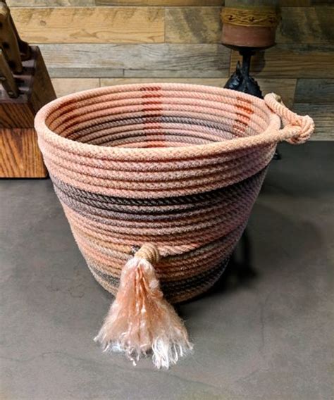 Lariat Basket ~ Lb10585 Rope Decor Lariat Rope Crafts Basket