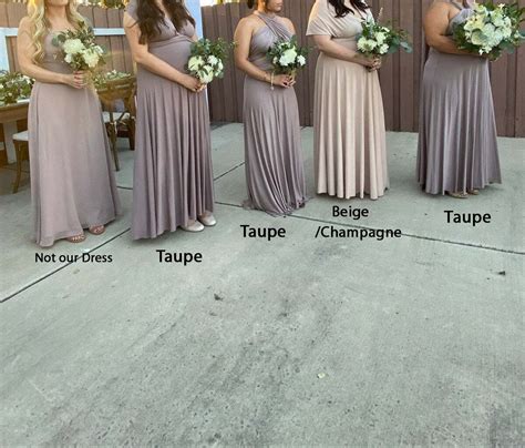 Beige Infinity Dress Champagne Bridesmaid Dress Prom Dress Etsy Uk