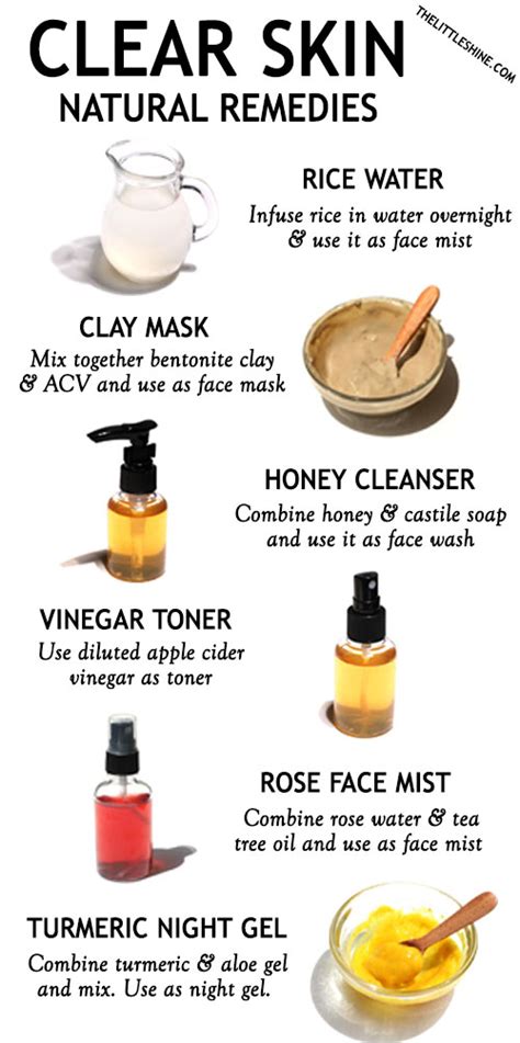 10 Best Natural Remedies For Clear Skin The Little Shine