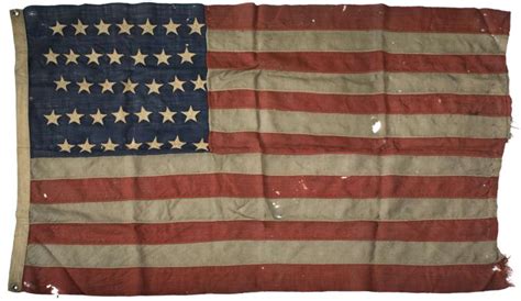 Civil War Era Thirty Five Star American Flag 1863 1865