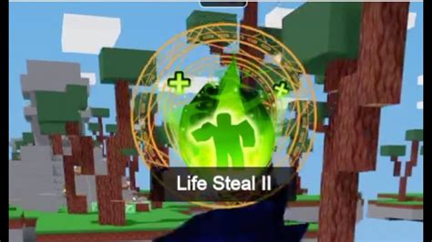 The Life Steal Enchant Is Op In Roblox Bedwars Youtube