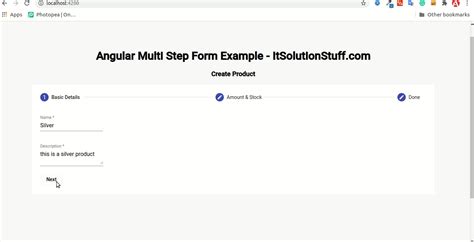 Angular Material Multi Step Form Example