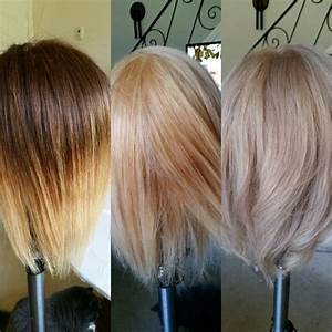 Before During After Blond Ing You Can See Lots Of Orange