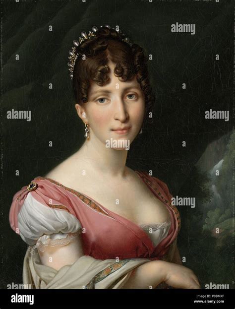 Portrait Of Hortense De Beauharnais Queen Of Holland Museum Rijksmuseum Amsterdam Stock