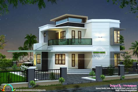 In this three bedroom house, the suite is one of the largest rooms in the house. 3 bedroom modern house plan - Kerala home design and floor ...