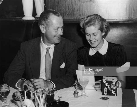 American Actor Robert Montgomery 1904 1981 Dines With His Daughter