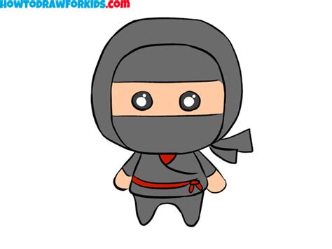 How To Draw A Ninja Easy Drawing Tutorial For Kids