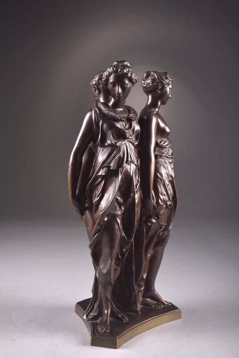 After Germain Pilon Beautiful Bronze Sculpture Depicting