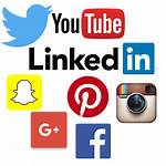 Social Icons Transparent Marketing Linkedin Program Snapchat