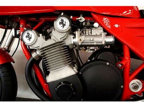 Air cooled, four stroke, transverse four cylinders, dohc. Ferrari 900