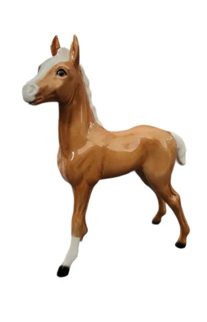 Collectible Brown Posed Porcelain Horse Figurine By Goebel West Germany