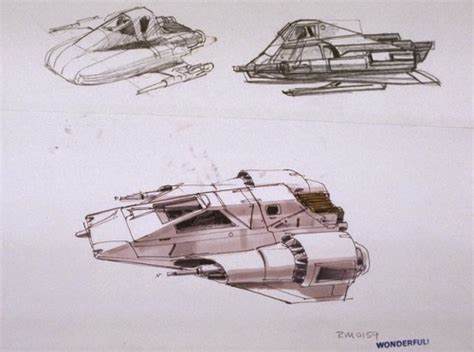 Talesfromweirdland At At And Snowspeeder Designs By Ralph Mcquarrie The Empire Strikes Back