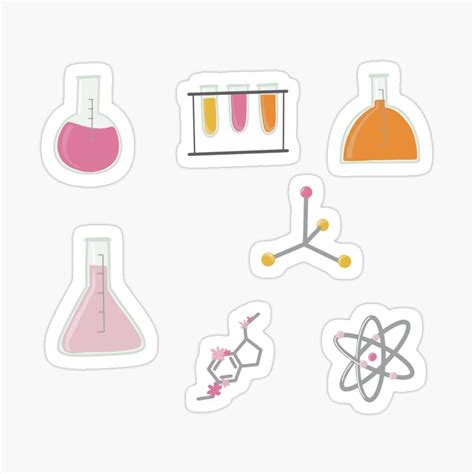 Cute Chemistry Sticker Pack Sticker By Laurenzeils Science Stickers