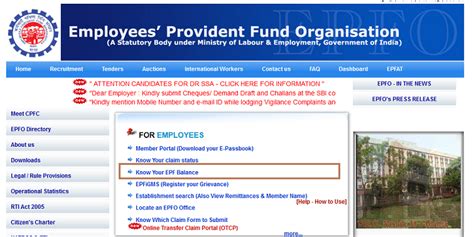 How To Check Your Epf Balance Employee Provident Fund Balance Online