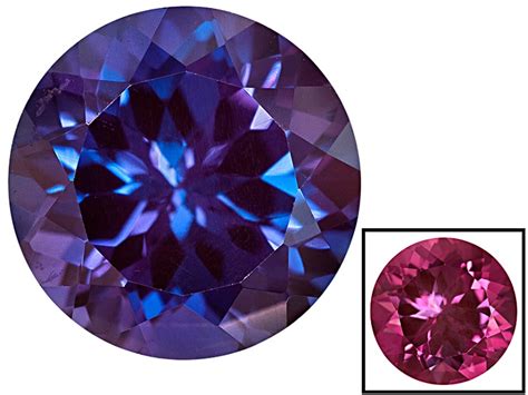 Alexandrite Color Change Lab Created 10mm Round 425ct Alexandrite