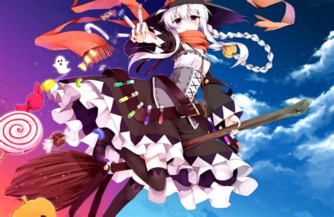 Images Of Anime Girl Halloween Witch