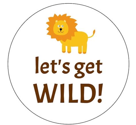 12 Lets Get Wild Stickers Jungle Stickers First