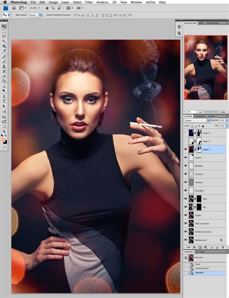 Обработка студийного портрета в Photoshop