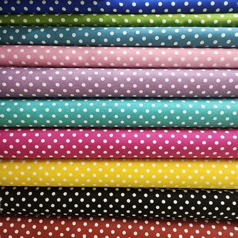 Polka Dot Fabric Cotton Canvas Fabric Blue Mint Black By Etsy