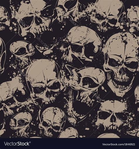 Grunge Skulls Vector Tattoo Art Vector In The Different Vectors Of