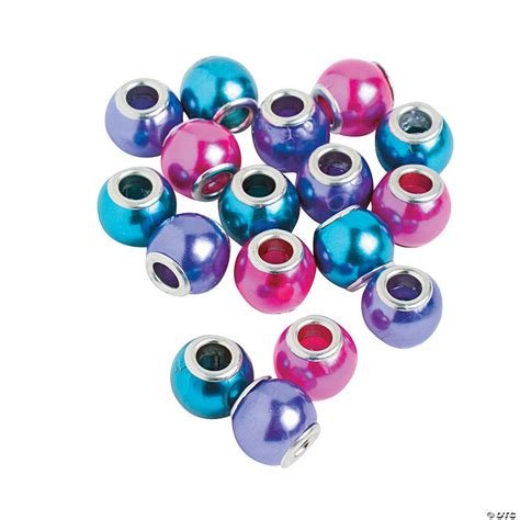 Colorful Pearl Large Hole Beads - 12mm - Discontinued